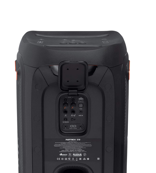 JBL PartyBox 310 Bärbar Bluetooth-högtalare med mikrofonuthyrning