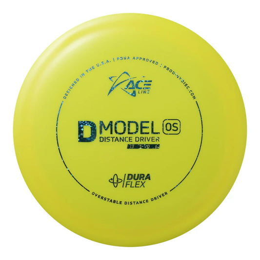 ACE LINE D MODEL OS DURAFLEX GLOW PLASTIK Disc golf disc