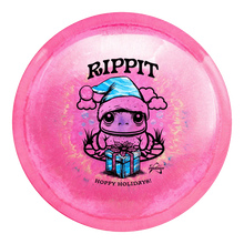 Load image into Gallery viewer, PRODIGY F7 500 SPECTRUM GLIMMER PLASTIC - "HOPPY HOLIDAYS" RIPPIT STAMP Disc golf disc