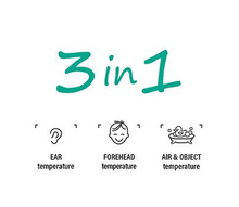 Load image into Gallery viewer, Infrared ear forehead thermometer EVOLU non-contact 3-in-1