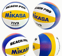 Ielādējiet attēlu galerijas skatītājā, MIKASA BV550C-WYBR Beach Pro volejbola 4 bumbu komplekts