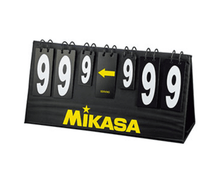 Ielādējiet attēlu galerijas skatītājā, MIKASA AC-HC100B-BK Portable Manual Scoreboard - MyBeachStore