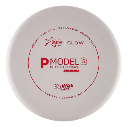 ACE LINE P MODEL S BASEGRIP GLOW PLASTIC Disc golf disc