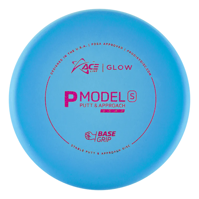 ACE LINE P MODEL S BASEGRIP GLOW PLASTIC Disc golf disc