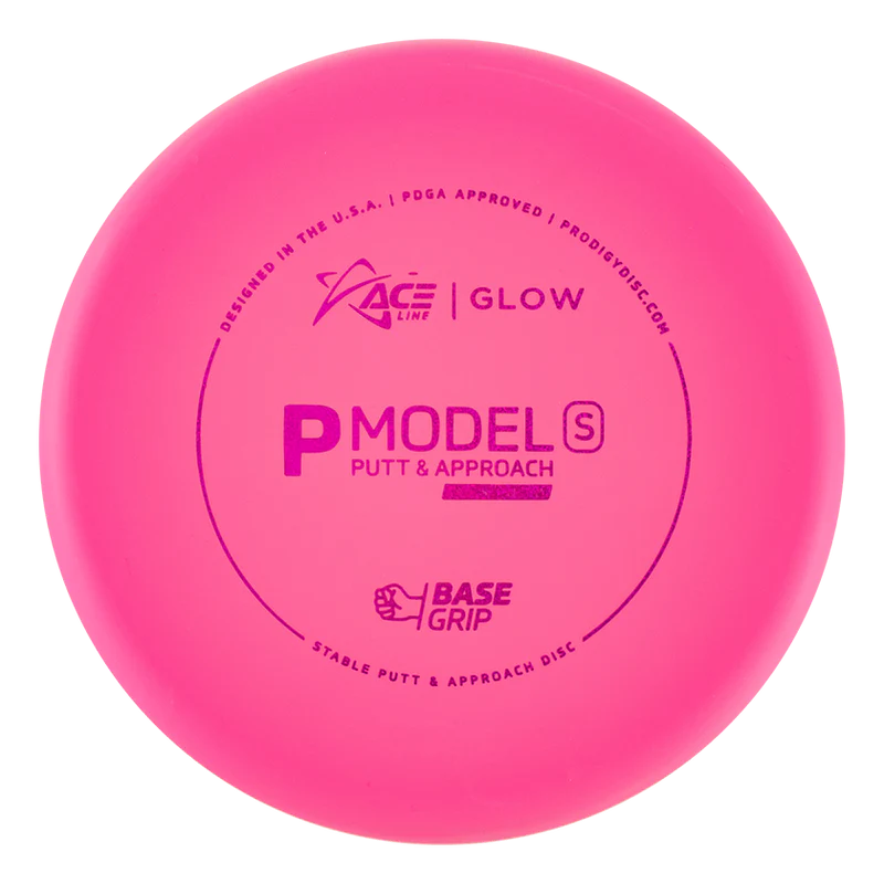 ACE LINE P MODEL S BASEGRIP GLOW PLASTIC Disc golf disc