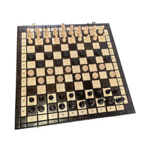 Load image into Gallery viewer, Chess Set Olympic &amp; Checkers 35×35 cm
