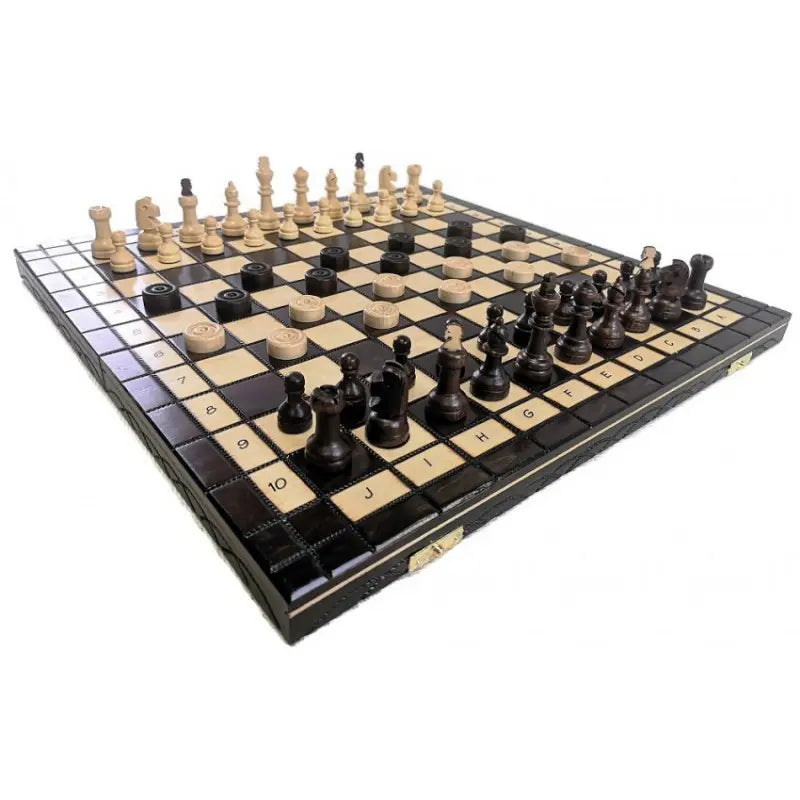 Chess Set Olympic & Checkers 35×35 cm