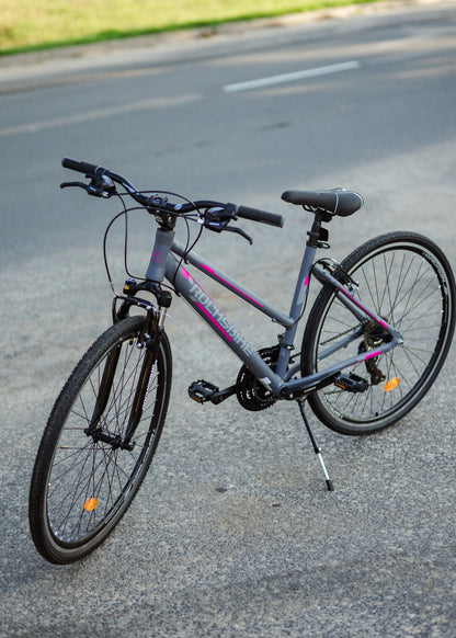 Rocksbike sieviešu velosipēds (pelēks/rozā)