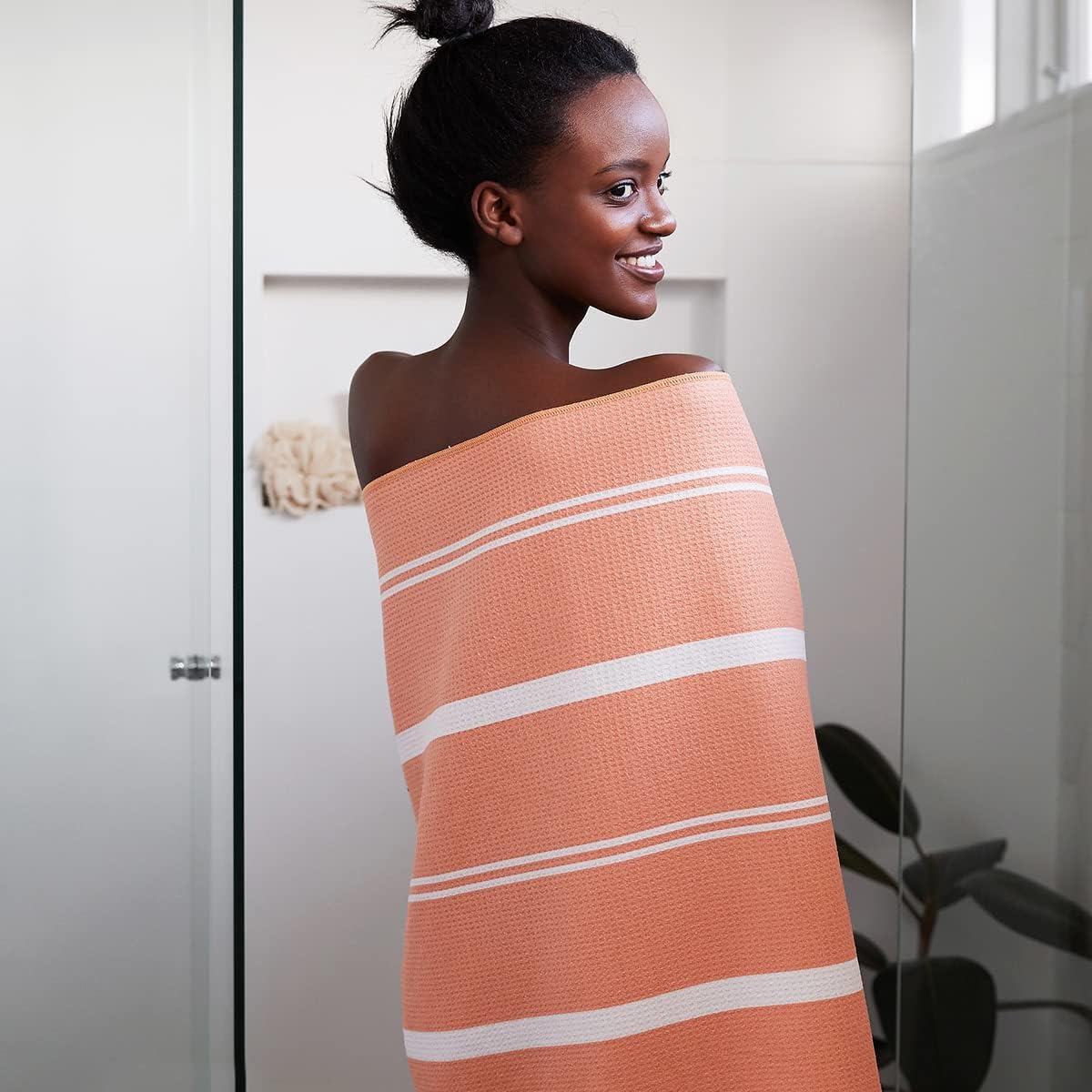 Snabbtorkande Badhandduk - Sandelträ Terrakotta