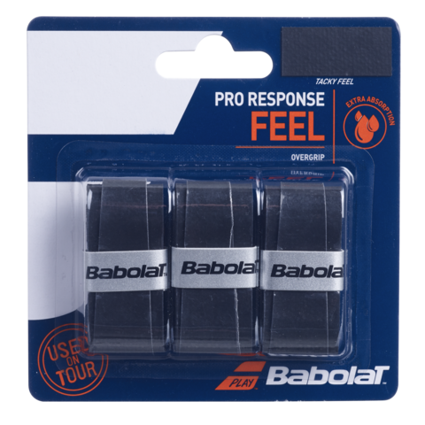 Overgrips BABOLAT Pro Response (3 gab.), melna