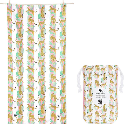 Greitai džiūstantis rankšluostis – smalsus leopardas