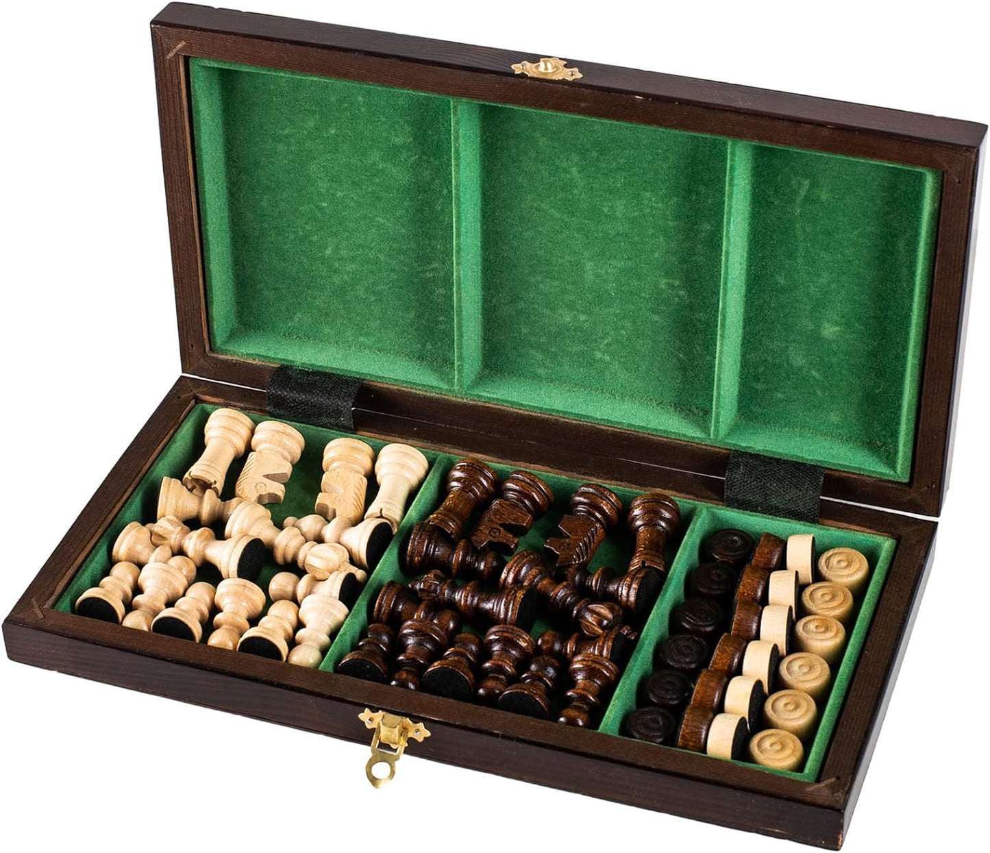 Šaha komplekts un dambretes Olympic 35×35 cm