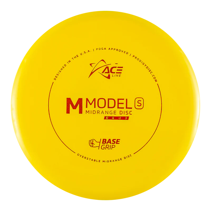 ACE LINE M MODEL S BASEGRIP PLASTIC Disc golf disc