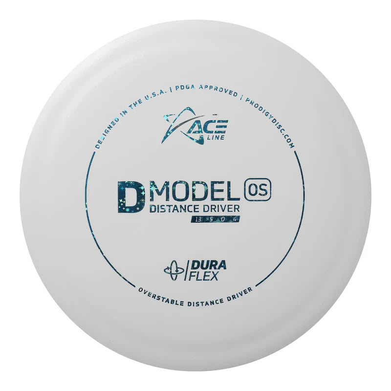 ACE LINE D MODEL OS DURAFLEX GLOW PLASTIC Disc golf disc