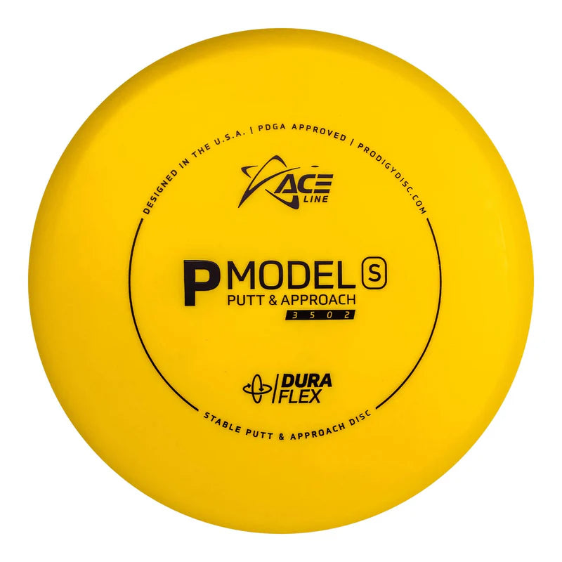 ACE LINE P MODEL S DURAFLEX GLOW PLASTIC Disc golf disc