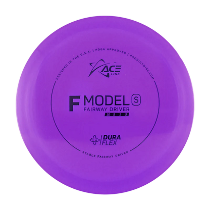 ACE LINE F MODEL S DURAFLEX PLASTIC Disc golf disc