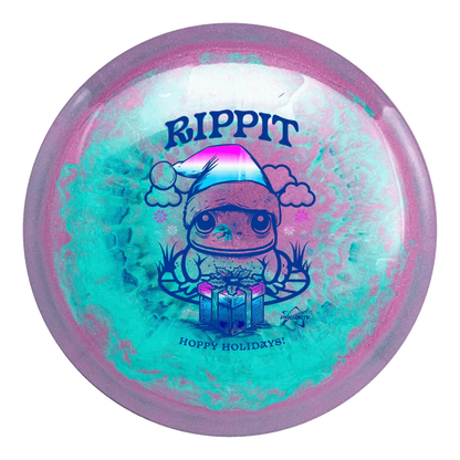 PRODIGY F7 500 SPECTRUM GLIMMER PLASTIKAS - "HOPPY HOLIDAYS" RIPPIT STAMP Diskgolfo diskas