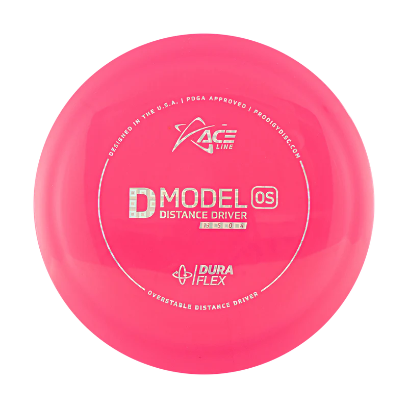 ACE LINE D MODEL OS DURAFLEX GLOW PLASTIC Disc golf disc