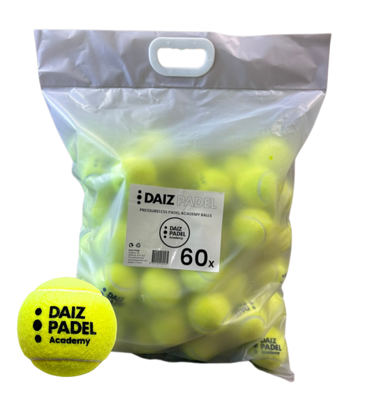 DAIZ ACADEMY PADEL BALLS – BAG 60