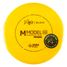 Load image into Gallery viewer, ACE LINE M MODEL US DURAFLEX GLOW PLASTIC Disc golf disc
