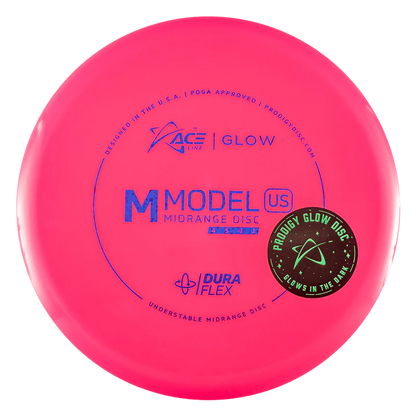 ACE LINE M MODEL US DURAFLEX GLOW PLASTIC Disc golf disc