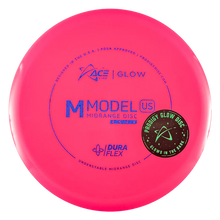 Load image into Gallery viewer, ACE LINE M MODEL US DURAFLEX GLOW PLASTIC Disc golf disc
