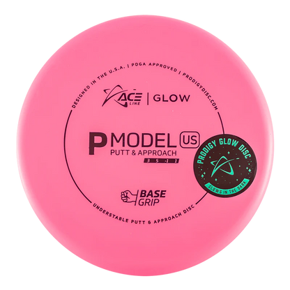 ACE LINE P MODEL US BASEGRIP GLOW PLASTIC Disc golf disc