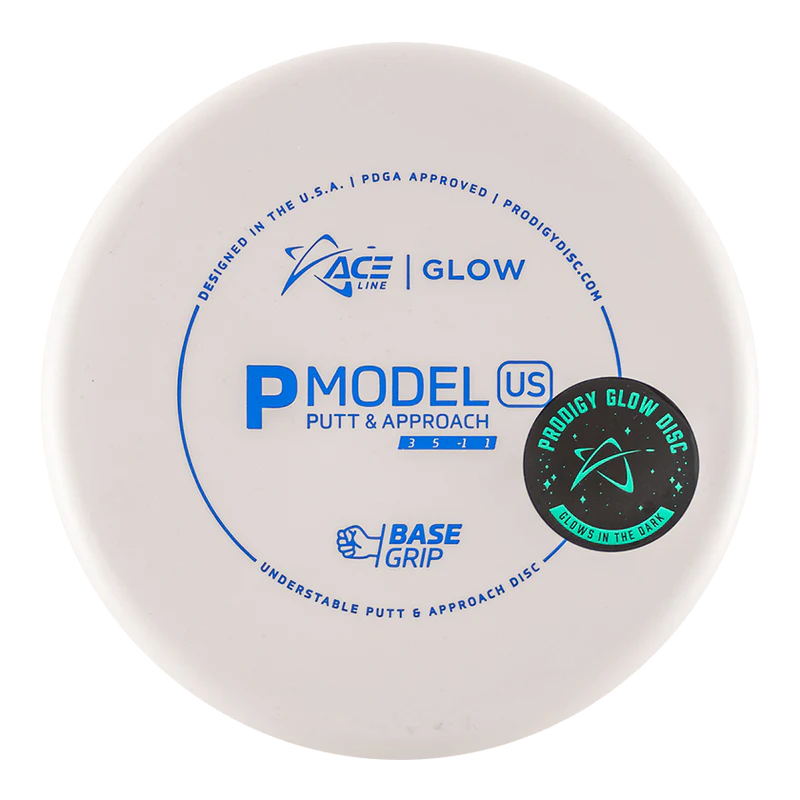 ACE LINE P MODEL US BASEGRIP GLOW PLASTIC Disc golf disc