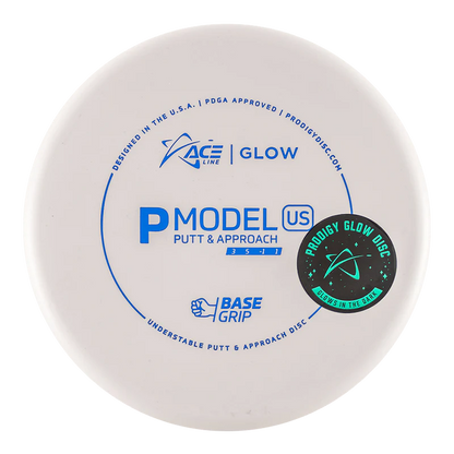 ACE LINE P MODEL US BASEGRIP GLOW PLASTIC Disc golf disc