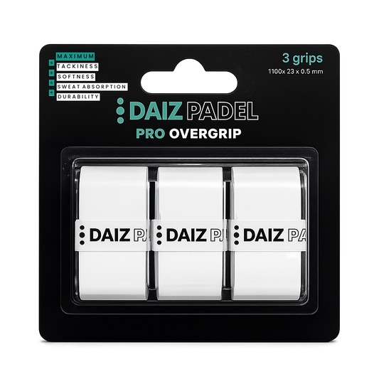 DAIZ Overgrip PRO 3-pack White