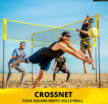 Load image into Gallery viewer, CROSSNET Four Square Volleyball Net
