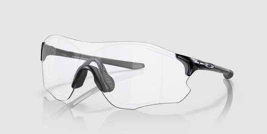 Oakley Evzero path Polished black Clear to black iridium photochromic saulesbrilles
