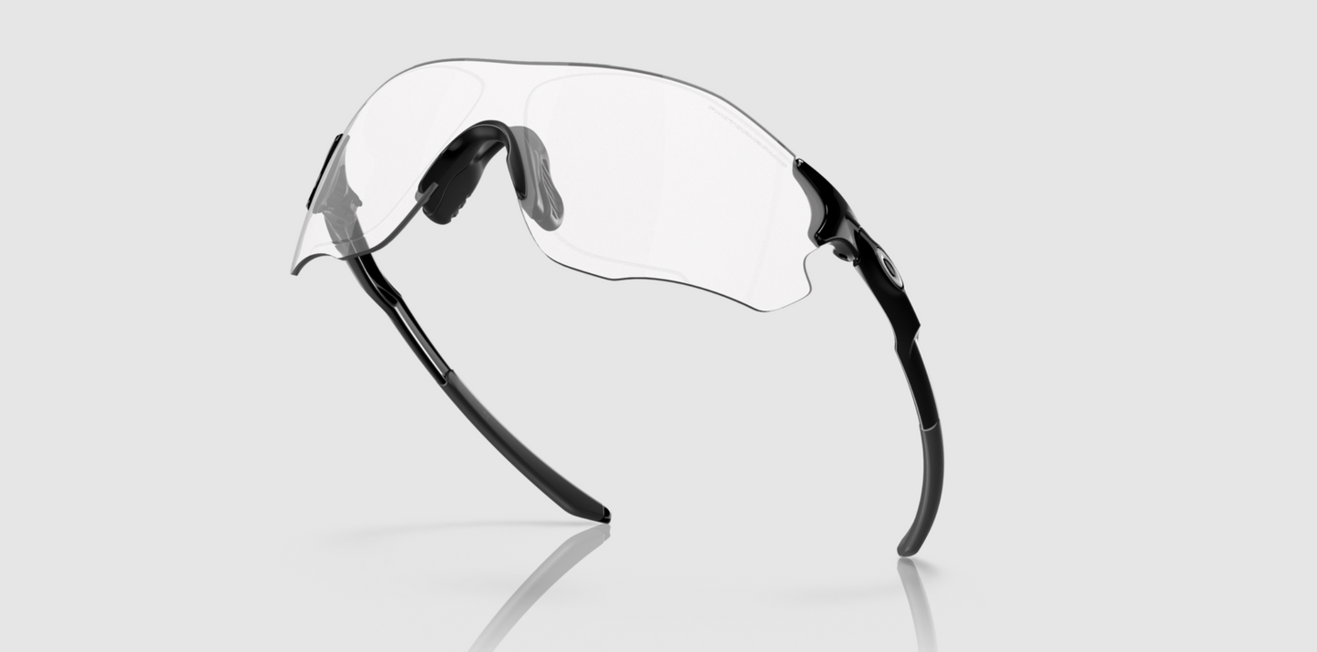 Солнцезащитные очки Oakley Evzero path Полированный черный Прозрачный до черного иридия фотохромные