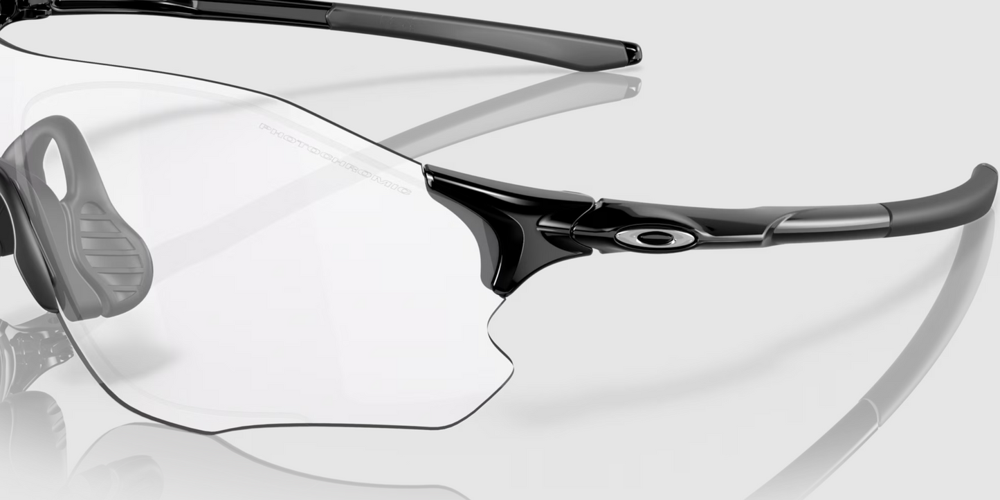 Солнцезащитные очки Oakley Evzero path Полированный черный Прозрачный до черного иридия фотохромные