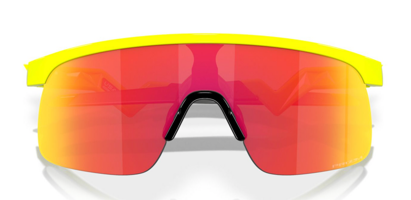Oakley Resistor Tennis ball yellow Prizm ruby sunglasses