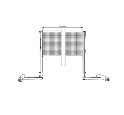 Портативные бадминтонные стойки