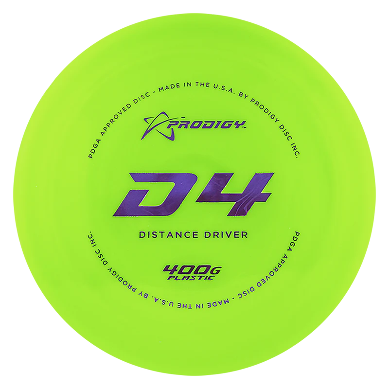 PRODIGY D4 400G PLASTIC Disc golf disc
