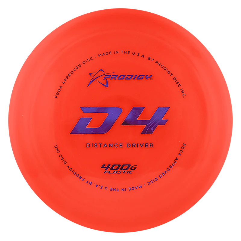 PRODIGY D4 400G PLASTIC Disc golf disc