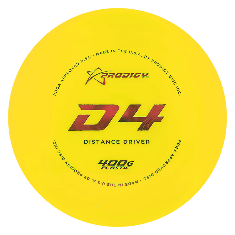 PRODIGY D4 400G PLASTIC Disc golf disc