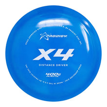 Load image into Gallery viewer, PRODIGY X4 400G PLASTIK Disc golf ketas
