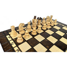 Load image into Gallery viewer, Chess &amp; Checkers Set Royal 35×35 cm
