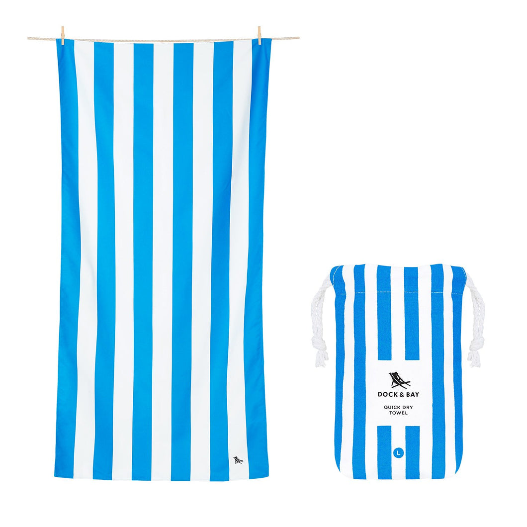 Quick Dry Towel Bondi Blue - MyBeachStore