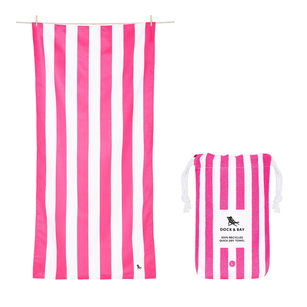 Quick Dry Towel Phi Phi Pink - MyBeachStore