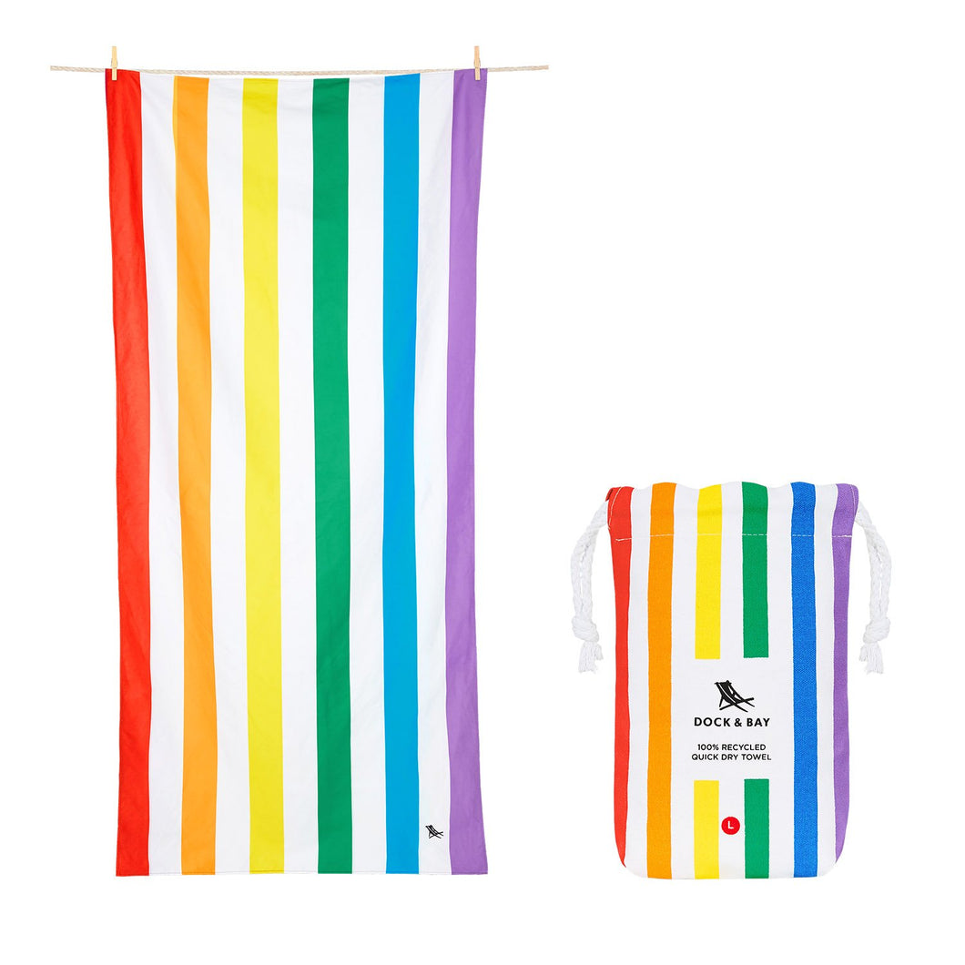 Quick Dry Towel Rainbow Skies - MyBeachStore