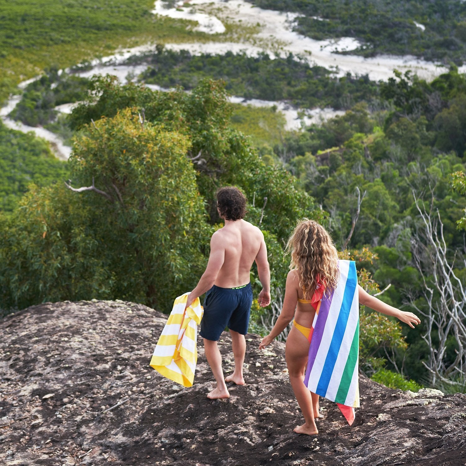 Quick Dry Towel Rainbow Skies - MyBeachStore