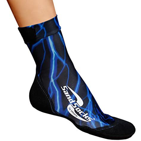 Classic Sand Socks (Unisex) - Blue Lightning - MyBeachStore